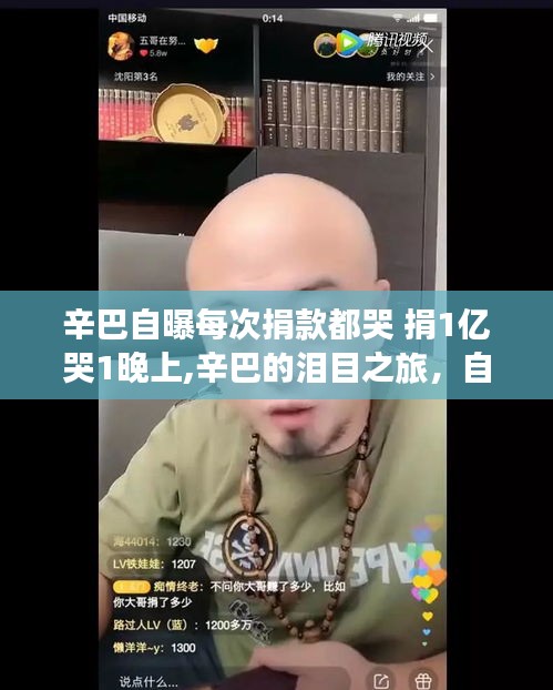 辛巴的泪目之旅，善举背后的心灵净化与亿万捐赠的平静追求