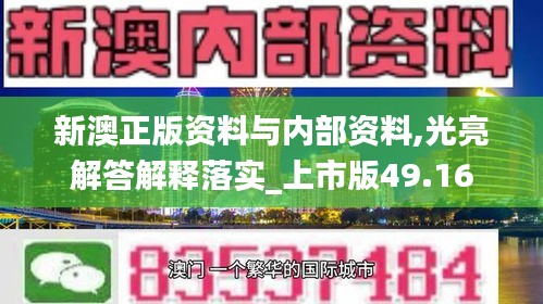 新澳正版资料与内部资料,光亮解答解释落实_上市版49.16