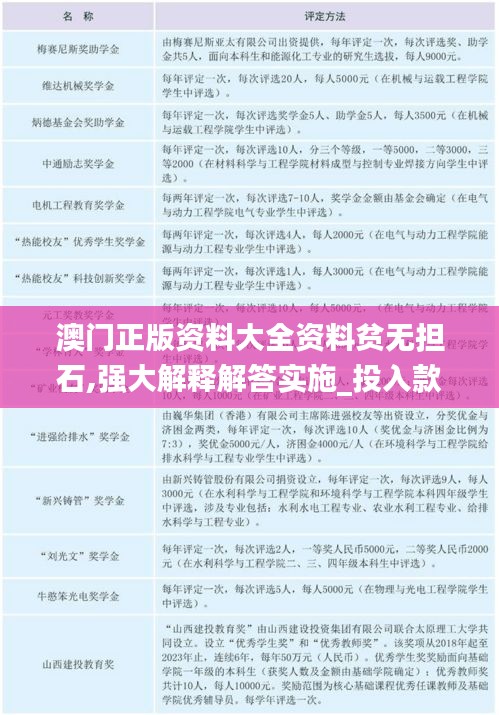 澳门正版资料大全资料贫无担石,强大解释解答实施_投入款2.325