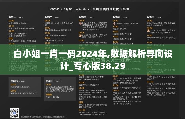 白小姐一肖一码2024年,数据解析导向设计_专心版38.29