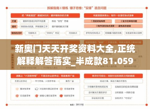 新奥门天天开奖资料大全,正统解释解答落实_半成款81.059