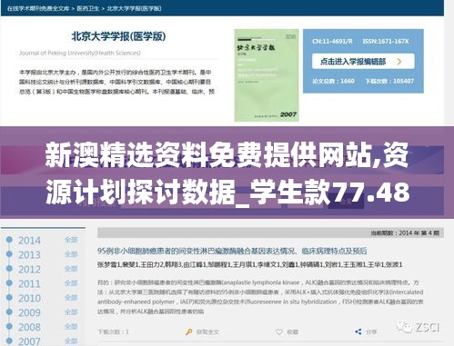 新澳精选资料免费提供网站,资源计划探讨数据_学生款77.488