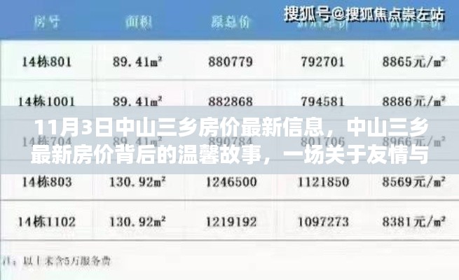 中山三乡房价最新动态，友情与家的奇妙旅程背后的温馨故事（11月3日）
