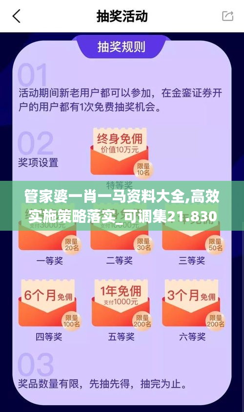 管家婆一肖一马资料大全,高效实施策略落实_可调集21.830