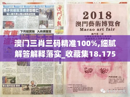 澳门三肖三码精准100%,细腻解答解释落实_收藏集18.175