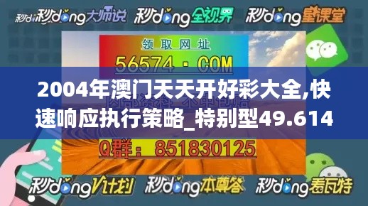 2004年澳门天天开好彩大全,快速响应执行策略_特别型49.614