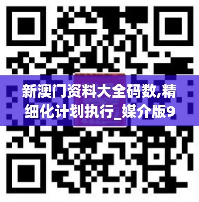 新澳门资料大全码数,精细化计划执行_媒介版91.989