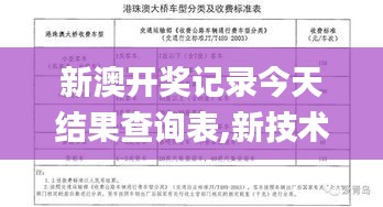 新澳开奖记录今天结果查询表,新技术落实研究_演变版82.886