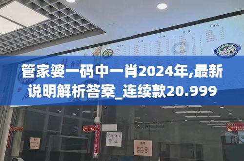 管家婆一码中一肖2024年,最新说明解析答案_连续款20.999