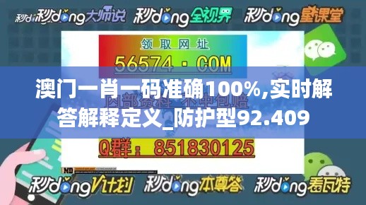 澳门一肖一码准确100%,实时解答解释定义_防护型92.409