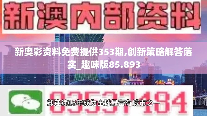 新奥彩资料免费提供353期,创新策略解答落实_趣味版85.893