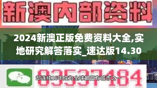 2024新澳正版免费资料大全,实地研究解答落实_速达版14.308