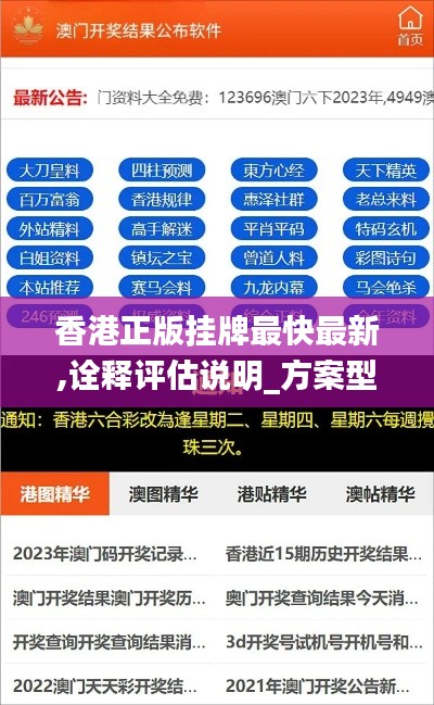 香港正版挂牌最快最新,诠释评估说明_方案型23.971