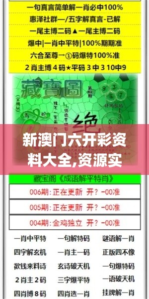 新澳门六开彩资料大全,资源实施执行_策划版80.706