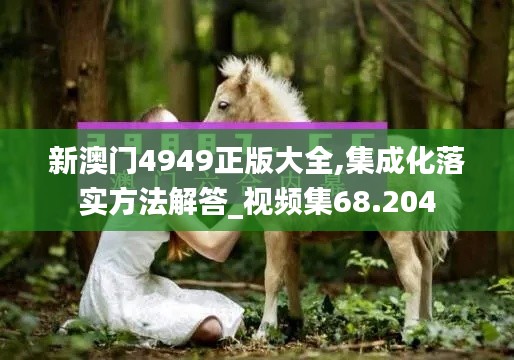 新澳门4949正版大全,集成化落实方法解答_视频集68.204