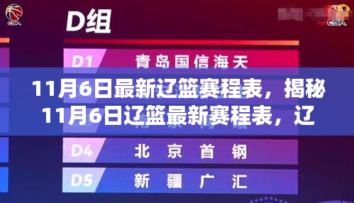 揭秘辽篮赛程表，热血挑战，球迷不容错过！