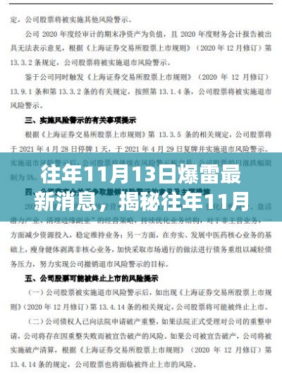 揭秘往年11月13日爆雷背后的故事，小巷深处独特风味小店的秘密曝光