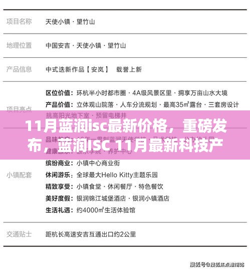 蓝润ISC 11月最新科技产品发布，引领未来生活新纪元的价格与特色