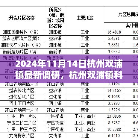 揭秘杭州双浦镇科技新纪元，双浦高科技产品调研成果揭晓（2024年）