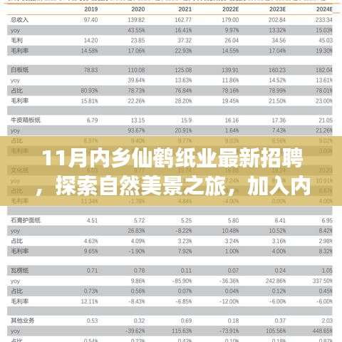 内乡仙鹤纸业最新招聘，探索自然美景之旅，寻求心灵宁静与平和的职场家园