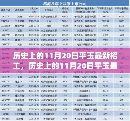 历史上的11月20日平玉最新招工全攻略，成功应聘指南