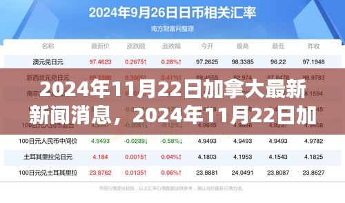 加拿大最新新闻消息速递，2024年11月22日资讯及新闻分析指南