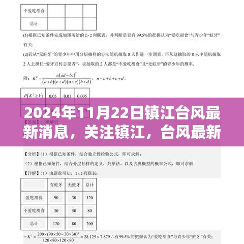 镇江台风最新动态与应对措施专题报道，台风来袭，关注镇江实时更新（2024年11月22日）