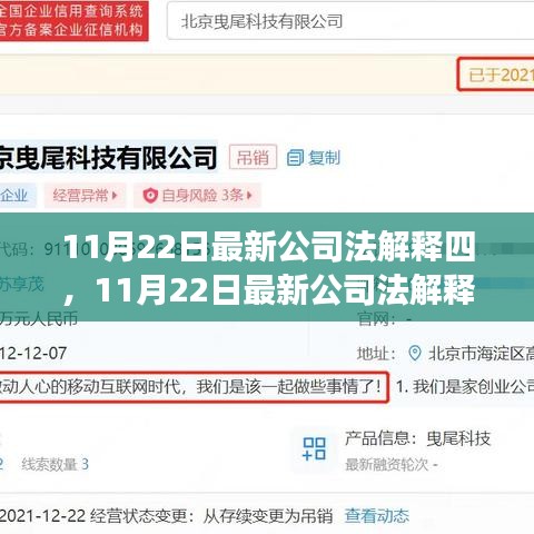 深度解读与全面评测，最新公司法解释四（11月22日版）